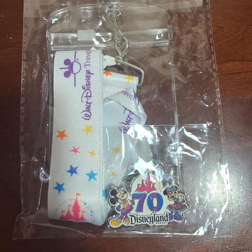 Disney 70th anniversary Trading Pin and lanyard